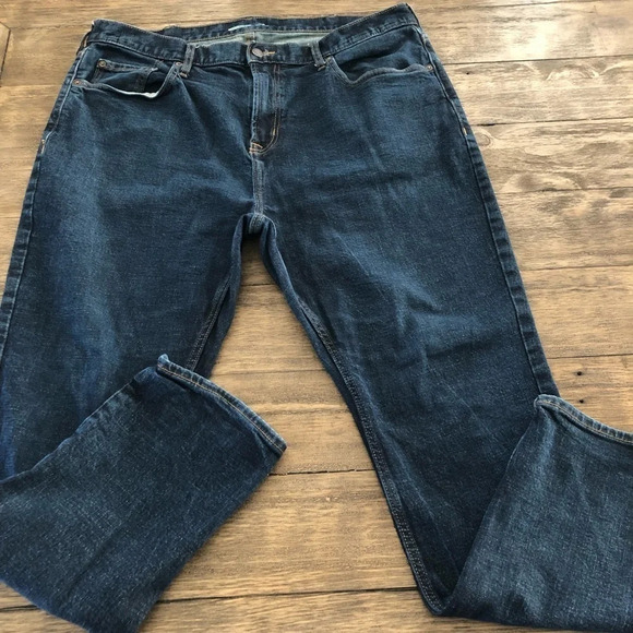 Old Navy Mens 38 X 30 Slim Built In Flex Dark Wash Jeans Denim Casual Pants - Picture 1 of 6